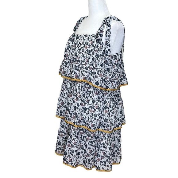 Tularosa - “Gloria” Tiered Flounce Dress in “Malibu Floral” - Size L, Multi - Picture 6 of 16